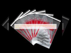 40 মাইক্রন এলডিপিই প্লাস্টিকের স্ব-আঠালো ব্যাগ, শ্বাসরোধের সতর্কীকরণ সহ