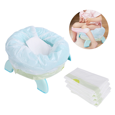 সুপার শোষক প্যাড সহ LDPE প্লাস্টিক প্রশিক্ষণ টয়লেট সিট পটি চেয়ার লাইনার
